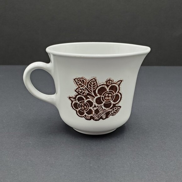Corelle Batik Creamer & Open Sugar Bowl Corning Brown Floral Sugar Bowl Creamer - Picture 7 of 7